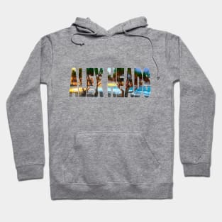 ALEX HEADS - Sunshine Coast Pandanus Tree Sunset Hoodie